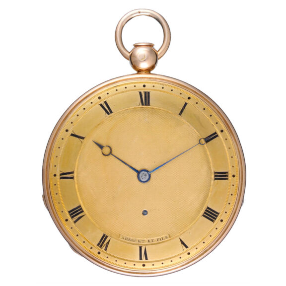 A gold quarter repeating ruby cylinder by Breguet Circa 1821