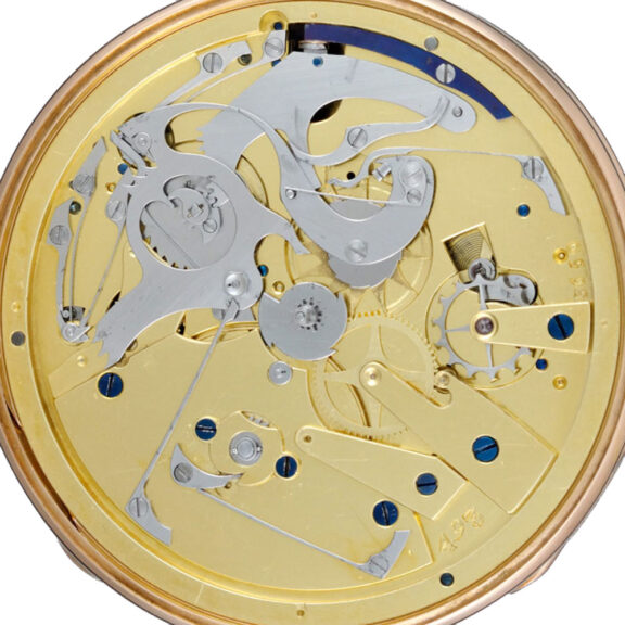 A gold quarter repeating ruby cylinder by Breguet Circa 1821 A gold quarter repeating ruby cylinder by Breguet Circa 1821