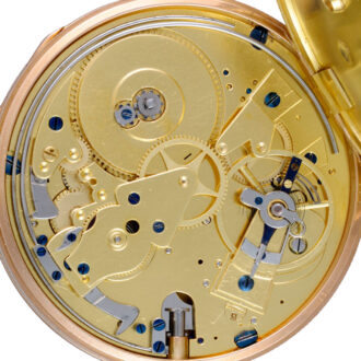 A gold quarter repeating ruby cylinder by Breguet Circa 1821
