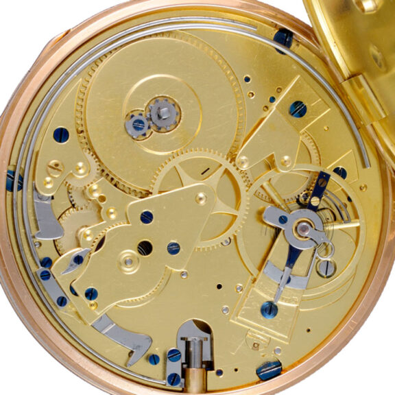 A gold quarter repeating ruby cylinder by Breguet Circa 1821 A gold quarter repeating ruby cylinder by Breguet Circa 1821