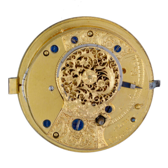A very heavy English verge watch in pair cases Circa 1824 A very heavy English verge watch in pair cases Circa 1824