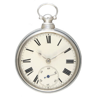 An English Massey lever watch in silver pair cases Circa 1824