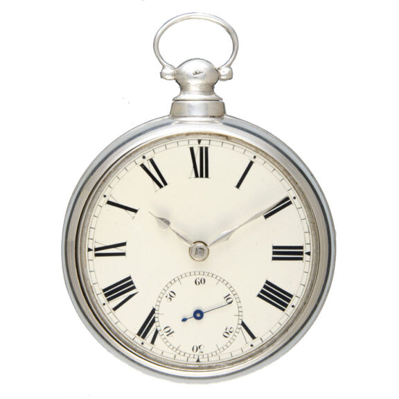An English Massey lever watch in silver pair cases Circa 1824 An English Massey lever watch in silver pair cases Circa 1824