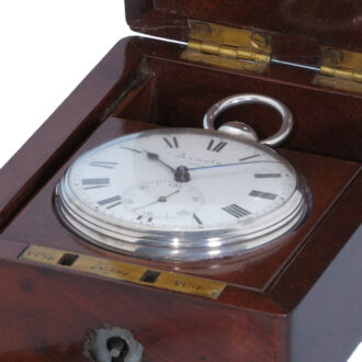 An English chronometer by Arnold in a silver case Circa 1825