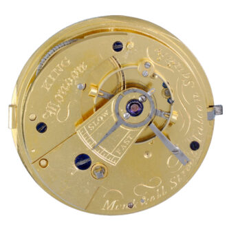 An English fusee lever with chronometer balance Circa 1828 An English fusee lever with chronometer balance Circa 1828