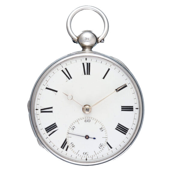 An English fusee lever with chronometer balance Circa 1828 An English fusee lever with chronometer balance Circa 1828
