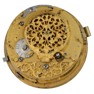 A English gilt quarter repeating verge by Thomas Tompion Circa 1698