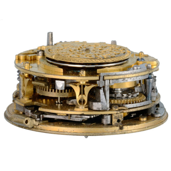 A English gilt quarter repeating verge by Thomas Tompion Circa 1698 A English gilt quarter repeating verge by Thomas Tompion Circa 1698