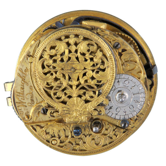 English verge with champleve dial in silver pair cases Circa 1700 English verge with champleve dial in silver pair cases Circa 1700