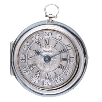 Early Irish silver verge watch in plane pair cases Circa 1700