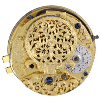 Early Irish silver verge watch in plane pair cases Circa 1700