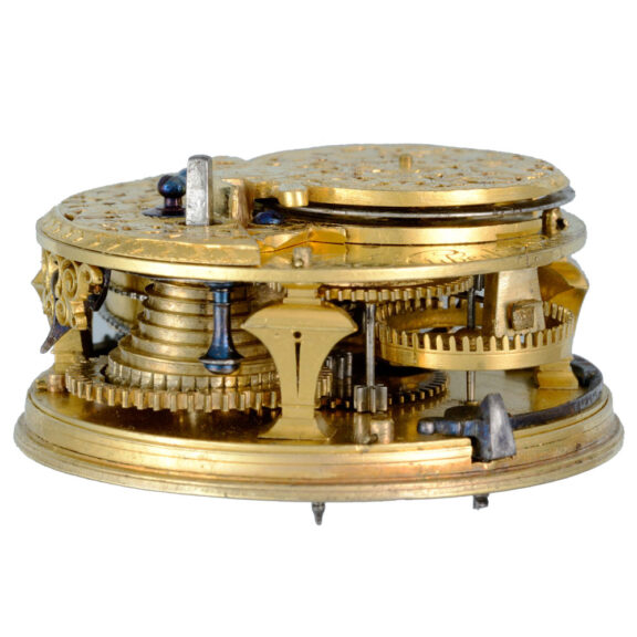 Silver verge with champleve dial in silver pair cases Circa 1700 Silver verge with champleve dial in silver pair cases Circa 1700