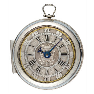 English silver champleve dial verge pocket watch Circa 1700