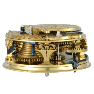 Pocket watch with silver champleve dial in pair cases circa 1700 Pocket watch with silver champleve dial in pair cases circa 1700