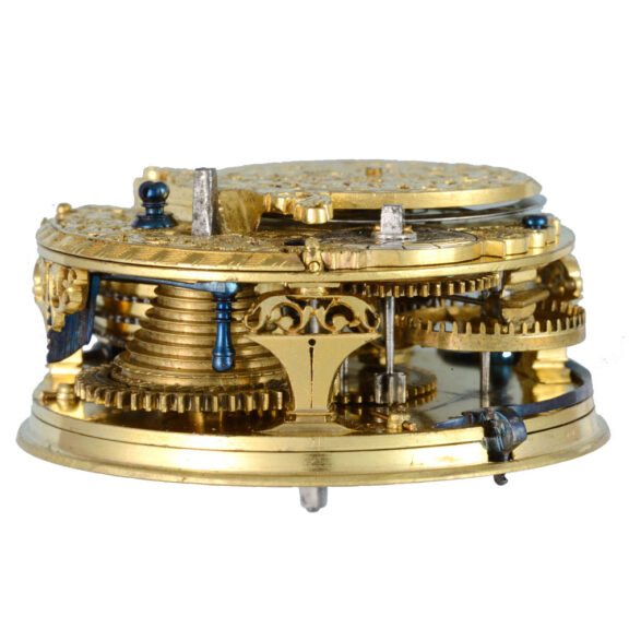 Pocket watch with silver champleve dial in pair cases circa 1700 Pocket watch with silver champleve dial in pair cases circa 1700