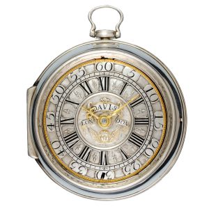 English silver champleve dial verge pocket watch Circa 1715