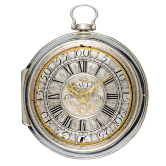 English silver champleve dial verge pocket watch Circa 1715