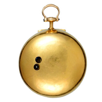 An verge by George Graham with gold champleve dial Circa 1724