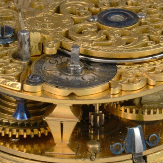 An verge by George Graham with gold champleve dial Circa 1724
