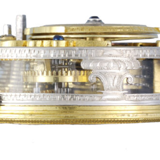English gold verge pocket watch with glazed sides Circa 1725