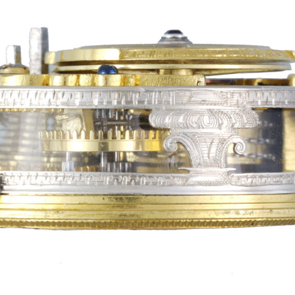 English gold verge pocket watch with glazed sides Circa 1725 English gold verge pocket watch with glazed sides Circa 1725