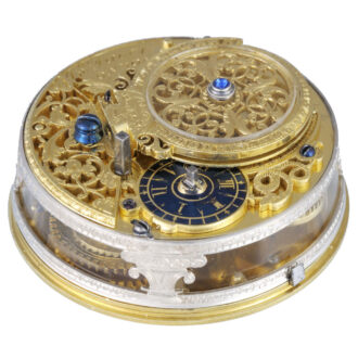 English gold verge pocket watch with glazed sides Circa 1725