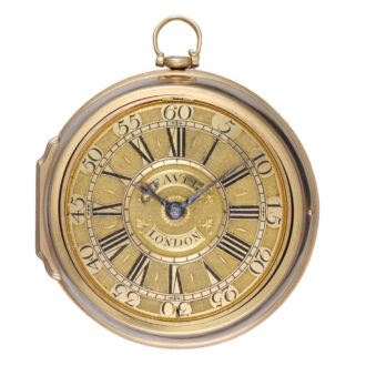 English gold verge pocket watch with glazed sides Circa 1725