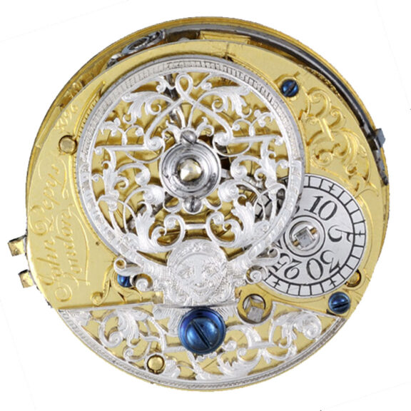 English verge pocket watch in gold pair cases circa 1727 English verge pocket watch in gold pair cases circa 1727