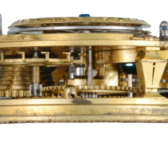 Cylinder George Graham in gilt and leather pair cases Circa 1727