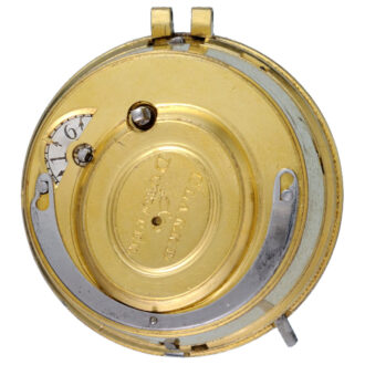 Repeating verge with champleve dial in silver pair cases Circa 1730