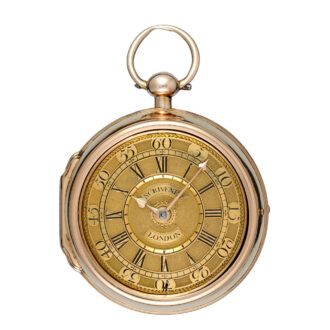 English gold pair cased watch with shagreen protective Circa 1731