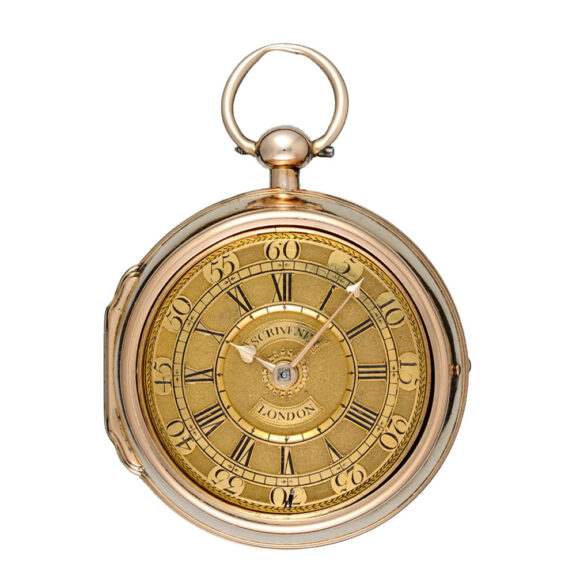 English gold pair cased watch with shagreen protective Circa 1731