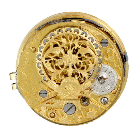 English verge pocket watch in silver pair cases Circa 1756 English verge pocket watch in silver pair cases Circa 1756