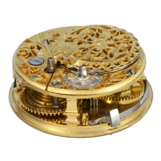English verge pocket watch in silver pair cases Circa 1756