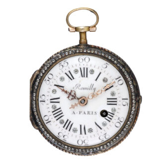 French verge in a gold and enamel consular case circa 1760