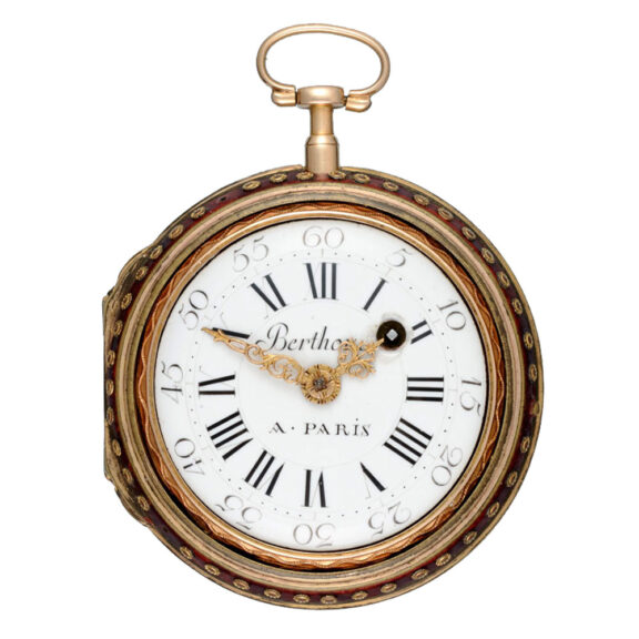 French verge in a three colour gold and enamel case Circa 1760 French verge in a three colour gold and enamel case Circa 1760