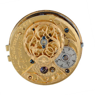 Swiss verge watch in gold and enamel pair cases Circa 1760 Swiss verge watch in gold and enamel pair cases Circa 1760