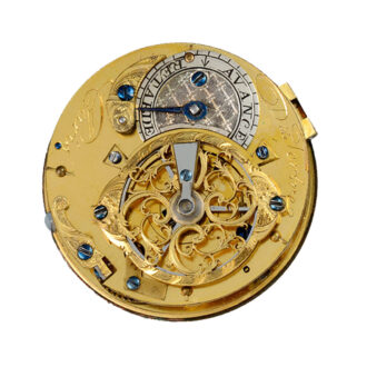 Swiss verge pocket watch in a gold and enamel case Circa 1760