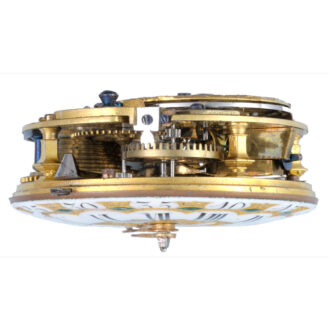 French verge with enamel dial in a two colour goldcase Circa 1770 French verge with enamel dial in a two colour goldcase Circa 1770