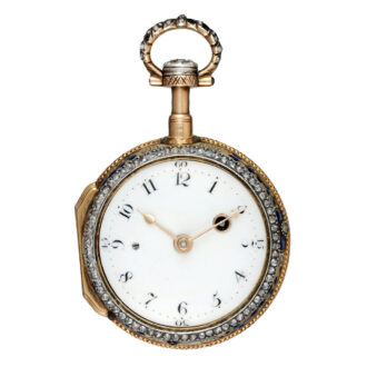 Swiss gold, enamel and diamond-set repeating verge 1770