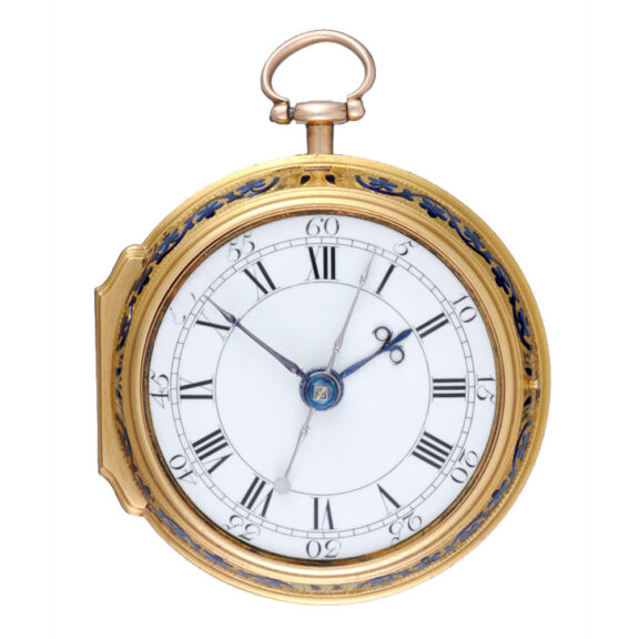 English centre seconds cylinder with gold and enamel Circa 1771 English centre seconds cylinder with gold and enamel Circa 1771