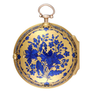 English centre seconds cylinder with gold and enamel Circa 1771