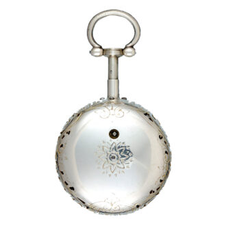 A English quarter repeating verge in silver pair cases Circa 1771 A English quarter repeating verge in silver pair cases Circa 1771