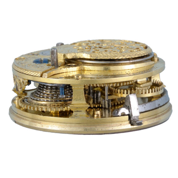 A English verge pocket watch in silver pair cases circa1774 A English verge pocket watch in silver pair cases circa1774