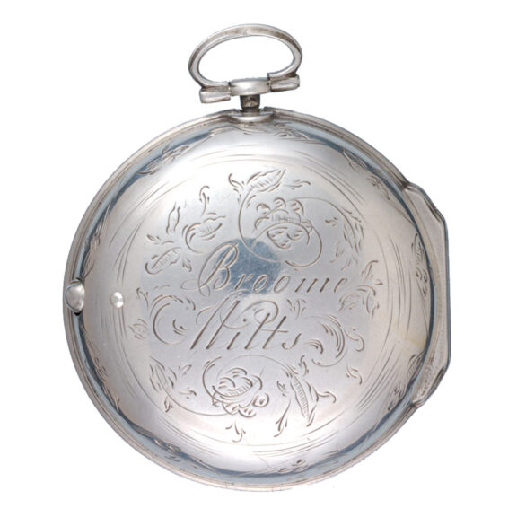A English verge pocket watch in silver pair cases circa1774 A English verge pocket watch in silver pair cases circa1774