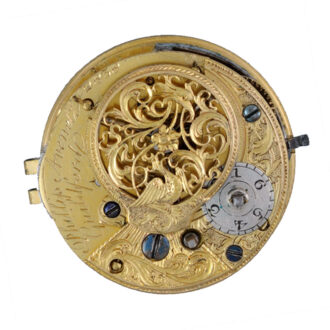 A English verge pocket watch in silver pair cases Circa 1778