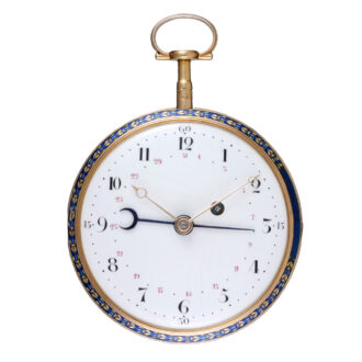 A Swiss calendar verge with glazed protective outer Circa 1780