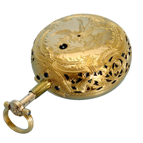 A English gold quarter repeating verge in pair cases Circa 1780 A English gold quarter repeating verge in pair cases Circa 1780