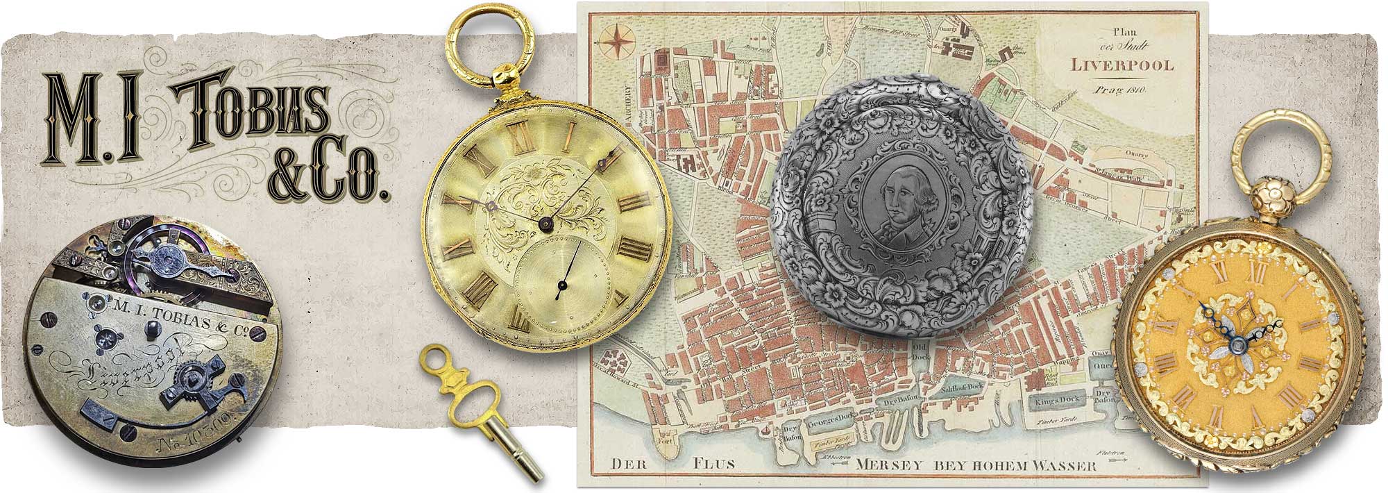 Pocket watches by M.I. Tobias & Co