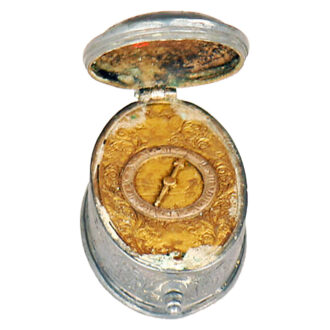 German electrotype oval verge pendant watch Circa 1800